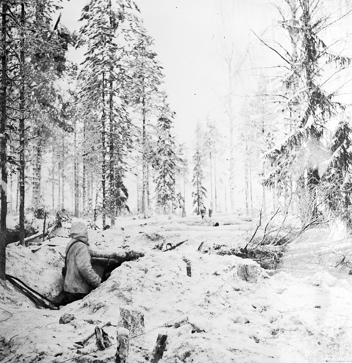 1 января 1940 года. Финские солдаты на фронте Коллаа