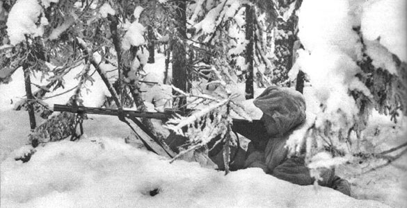 1940. Finnish soldiers in Kollaa Front