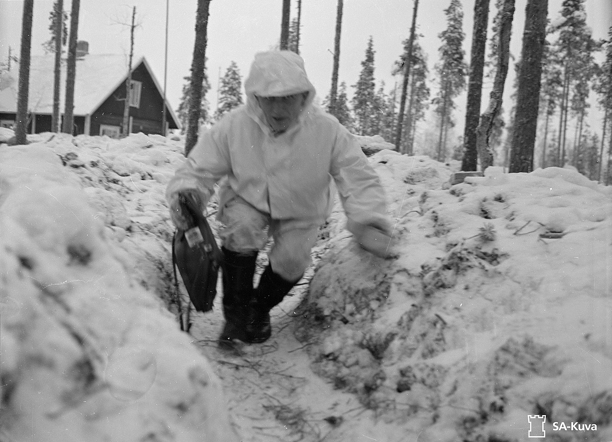 17. joulukuuta 1939. Suomalaisia sotilaita Kollaan rintamalla