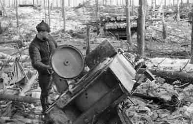 Maaliskuu 1940. Kollaa. Suomen joukkojen asemat