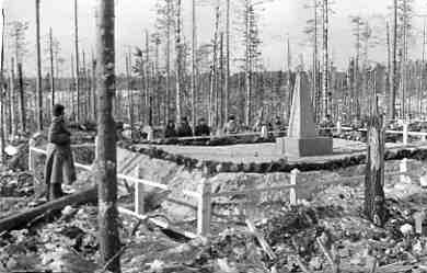 March 1940. Kollaa. Common Grave